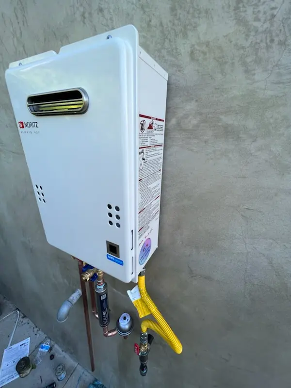 Tankless water heater installation for Slater homes